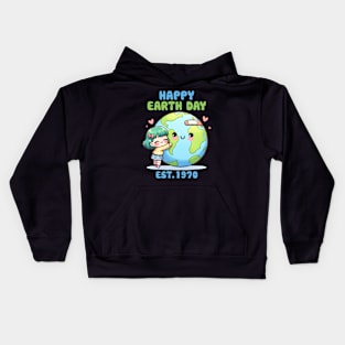 Happy Earth day Kids Hoodie